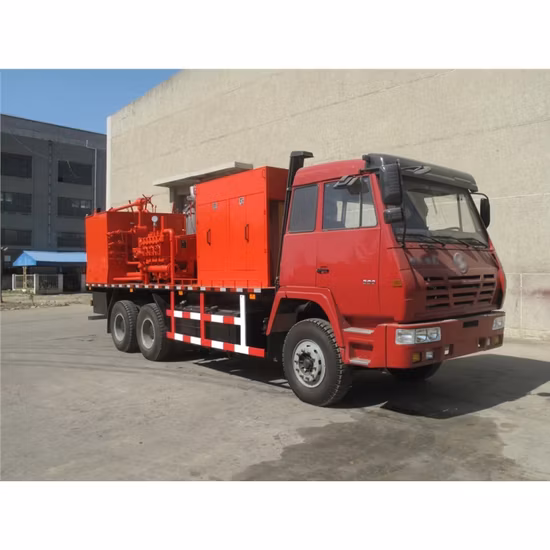 Unità di cementazione montata su camion Attrezzatura per cementazione di pozzi petroliferi Cementazione di ricambi auto per camion di cemento